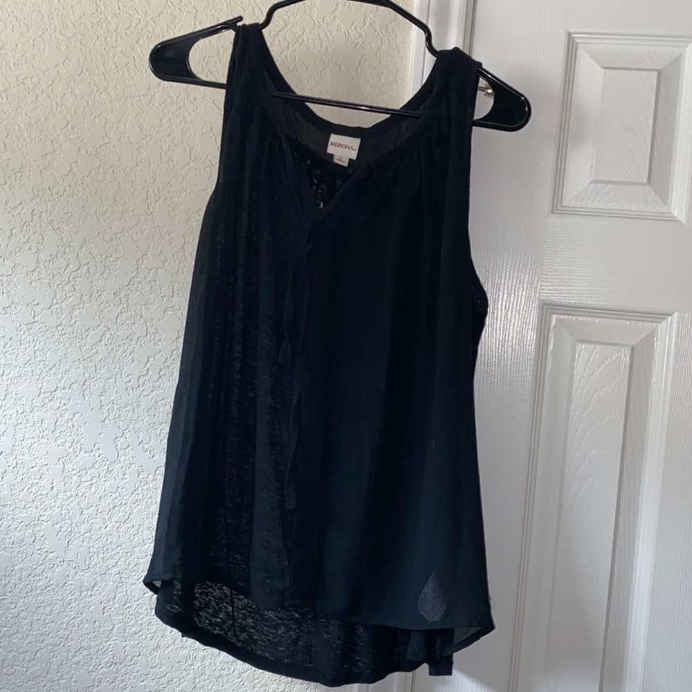 Tank Top Blouse Black L